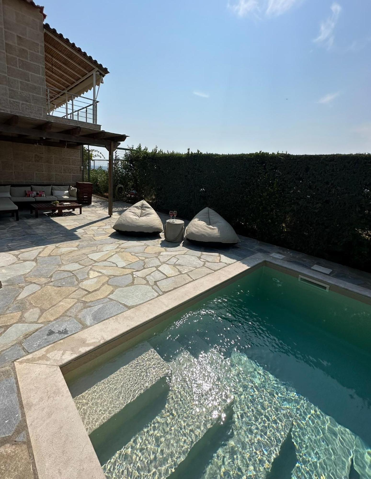 Villa Agia Marina 5M Walk To The Beach With Private Pool Exteriör bild