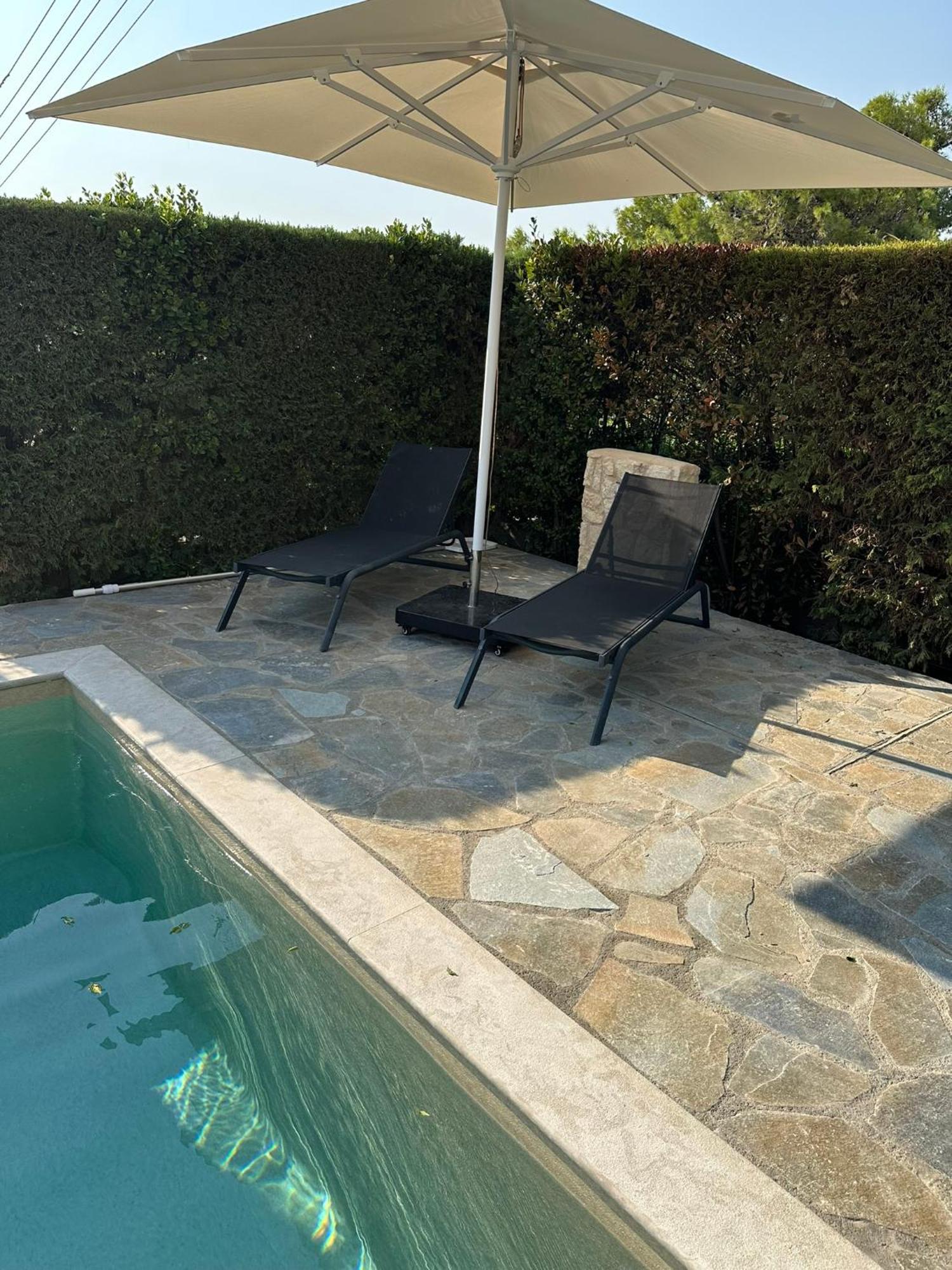 Villa Agia Marina 5M Walk To The Beach With Private Pool Exteriör bild