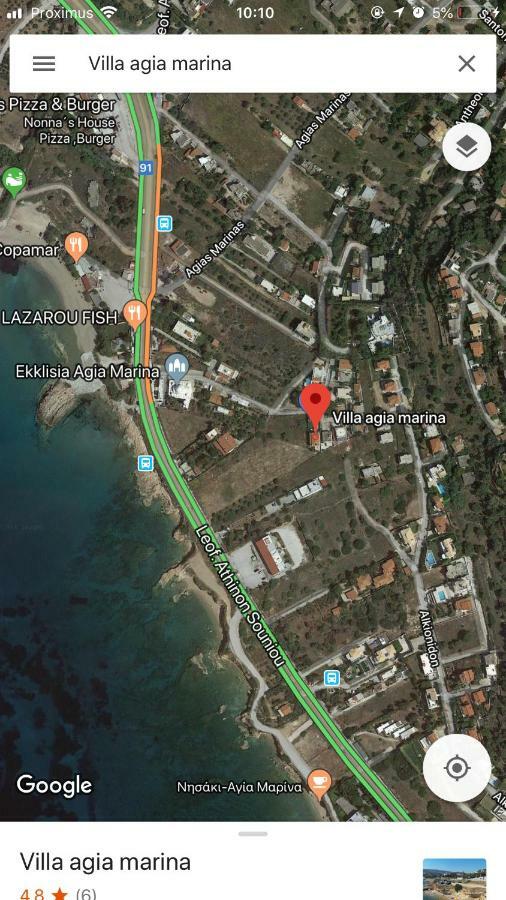 Villa Agia Marina 5M Walk To The Beach With Private Pool Exteriör bild